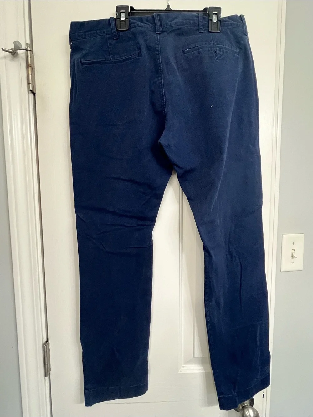 J. Crew Men's Dark Navy Straight Chinos